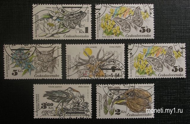 Марки Животные 1984 (Чехословакия)