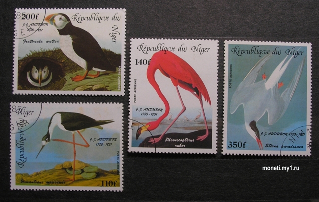 Набор марок Птицы 1985 (Республика Нигер)