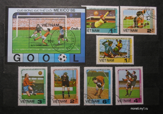 Набор марок Мехико-86 (Вьетнам)