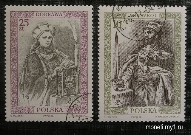 Марки Живопись 1986 (Польша)