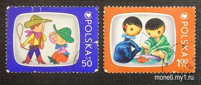 Марки Болек и Лёлек 1980 (Польша)
