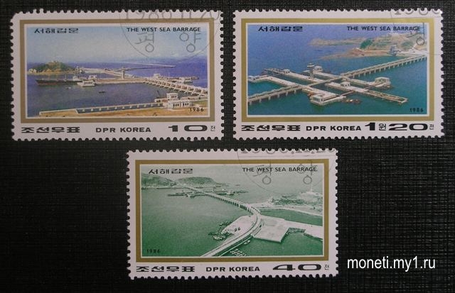 Марки Мосты 1986 (Корея)