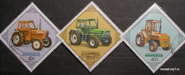 Набор марок Трактора 1982 (Монголия)