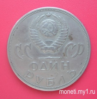 1 рубль 100 лет со дня рождения Ленина (реверс)