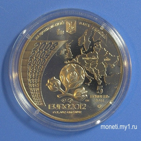 5 гривен ЕВРО-2012 (реверс)