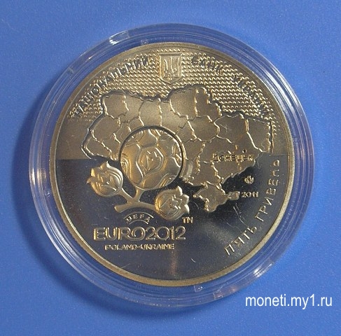5 гривен ЕВРО-2012 Донецк (реверс)